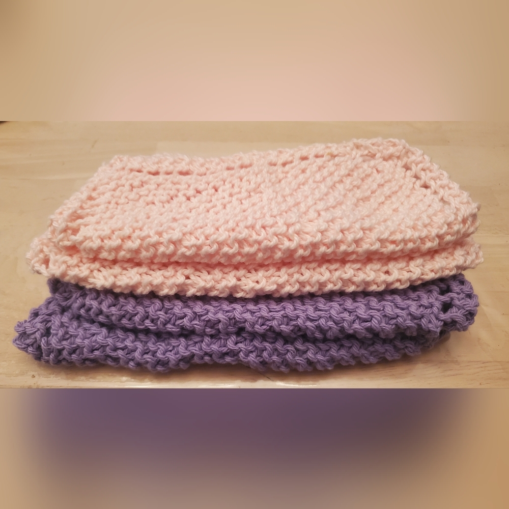Handmade Crochet Dishclothes Set Of 4